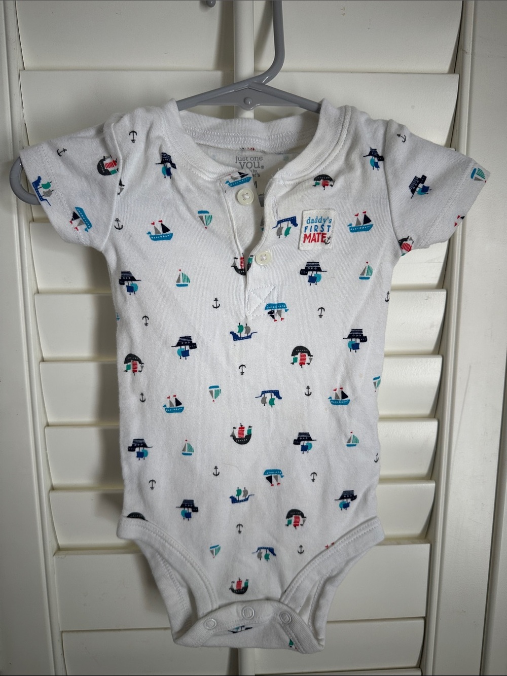 Carter's Nautical Print Baby One-Piece